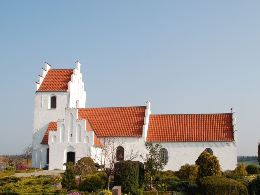 Kindertofte Kirke 1 Kindertofte Kirke - Smuk gammel kirke i Danmark